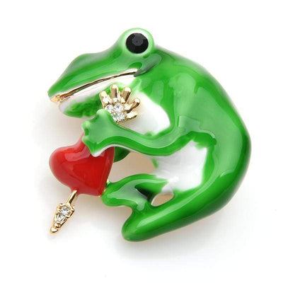 Animal Brooch Frog Brooch - Zinc & Enamel The Sexy Scientist